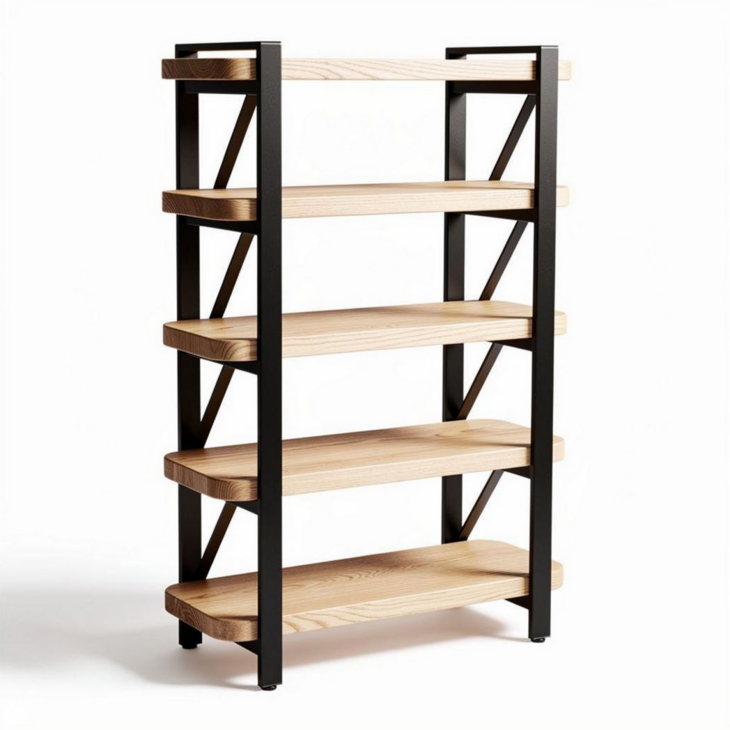 Boekenkast van hout voor het interieur - 90 x 40 x 180cm