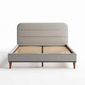 Bedframe van gestoffeerd materiaal voor de slaapkamer - 200 x 160 x 30cm