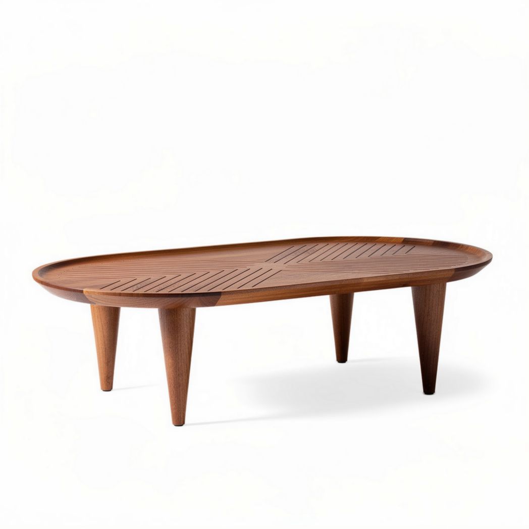 Salontafel van massief hout voor de woonkamer - 120 x 80 x 35cm